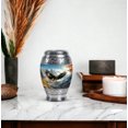 thumbnail image 5 of JAGASY Flying Eagle Urn for Ashes for Women - Mountain Tree Small Urn for Ashes Adult Male - Keepsake Mini Cremation Urns for Sister - Tiny Funeral Urns for Girl - (3 Inch), 5 of 7