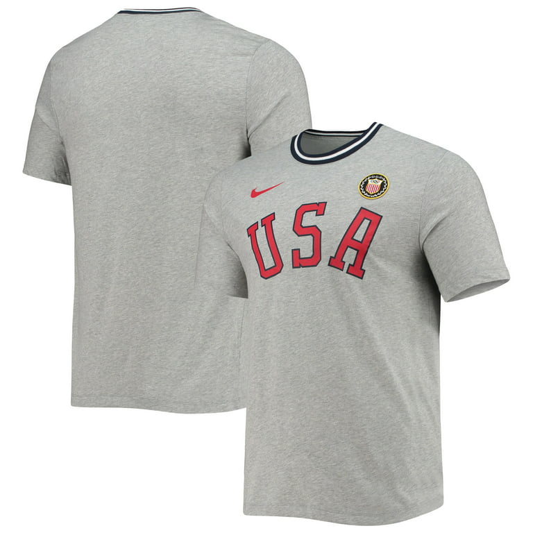 Men's Nike Gray Team USA Heritage T-Shirt - Walmart.com