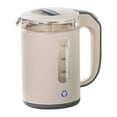 thumbnail image 1 of Tnarru High Borosilicate Glass Electric Kettle, Tea Water Boiler Hot Water Boiler ,Quick Heating Electric Health Pots for Party Home Apricot color, 1 of 8