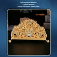 thumbnail image 4 of Servilletero De aleación De Zinc Con Diamantes De Imitación, Dispensador De Servilletas De Metal Dorado Antiguo Para Mesa De Comedor, Cocina, Restaurante, Soporte Decorativo Para, 4 of 7