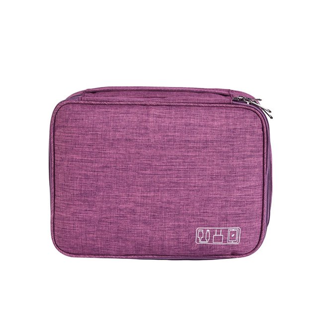 bolsa de almacenamiento personalizado digital paquete caja electrónica catiónica bolsa de almacenamiento de tres capas al por mayor cable de datos paquete digital multifunción huangjie unisex