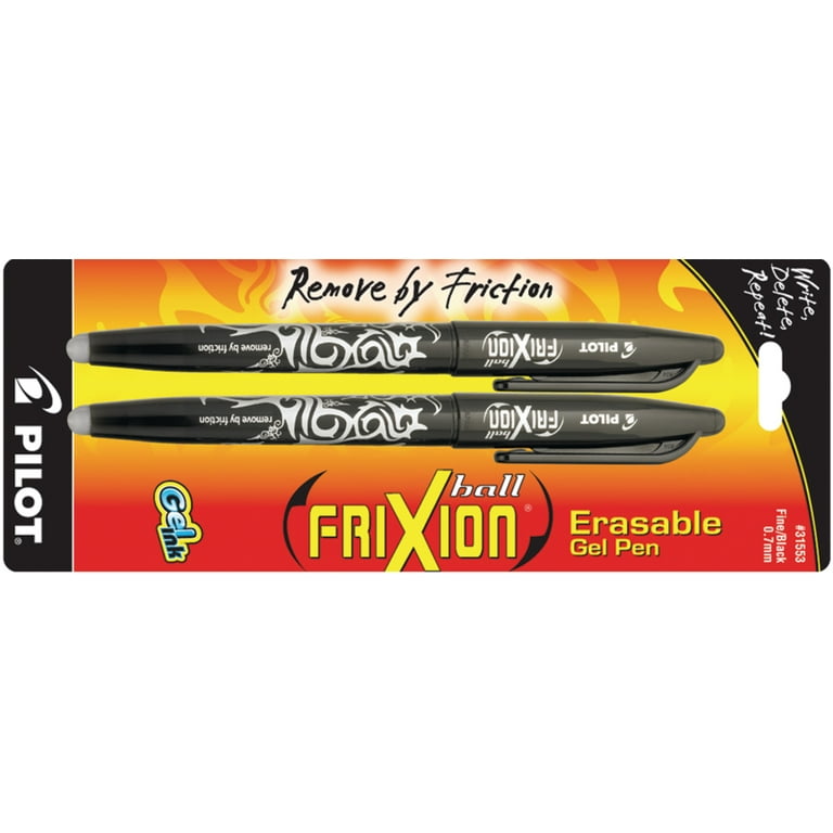 Frixion Ball Erasable Gel Pens 3 Pkg Black