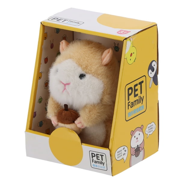 Rdeghly parlant Hamster en peluche jouet hamster en peluche pour enfant  jouet éducatif interactif animal, jouet parlant de hamster, jouet de hamster  répétitif 