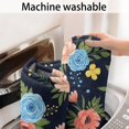 thumbnail image 5 of Pioneer Flower Floral Print Pattern Bathroom Rugs Mat, Non Slip Microfiber Bathroom Rug with Rubber Backing, Soft Mats for Bathroom Floor Tub Shower, 20"x32", 5 of 5