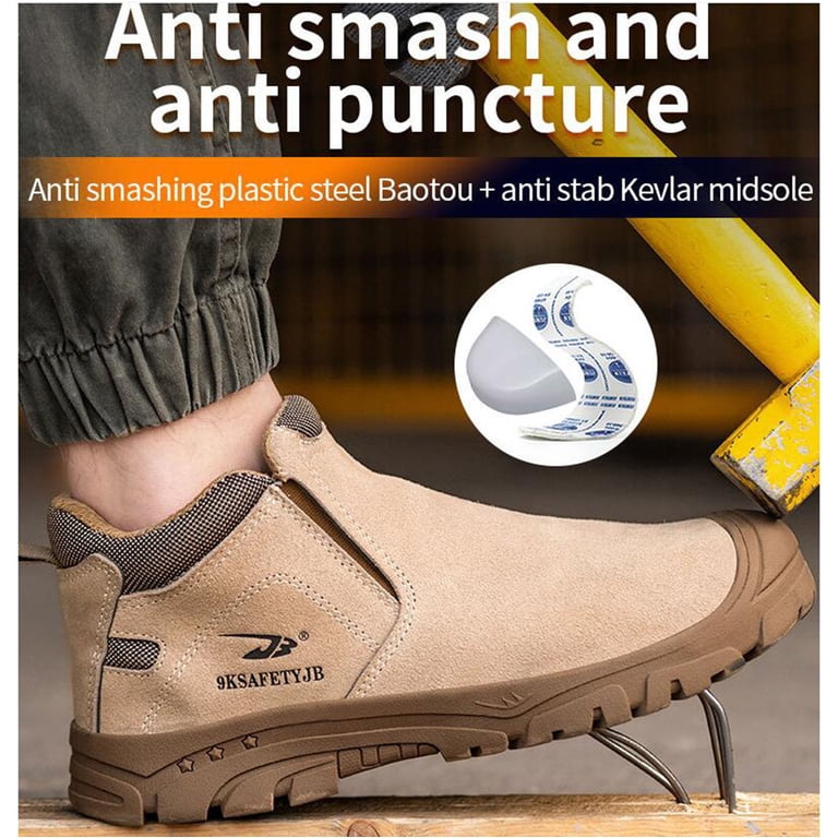 Unisex Steel Toe Work Boots: Waterproof, Lightweight, Safety 