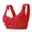 13#Red, variant on Daisy Bras for Older Women Senior Wireless Front Snap Cotton Bras 2025 Full Coverage Breathable Push Up Bra