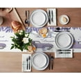 thumbnail image 3 of Table Runner Dresser Scarves 120 Inch Long, Rustic Farm Purple Lavender on Truck Linen Dining Table Runners Spring Blossom White Tabletop Scarf for Wedding Holiday Party Kitchen, 3 of 7