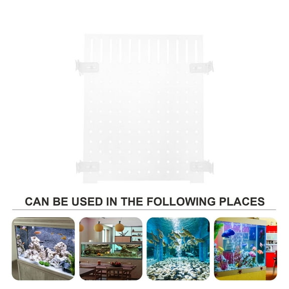 CRAFTHROU 1Set Fish Tank Divider Clear Acrylic for Isolation and Breeding Support in Aquariums