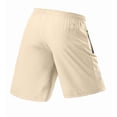thumbnail image 5 of Guluxicc Men's Athletic Shorts Quick Dry Elastic Waist Drawstring Summer Gym Shorts With Zip Pockets, 5 of 9