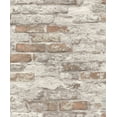 thumbnail image 2 of Brown & White Concrete Brick Effect Wallpaper R8388, 2 of 3