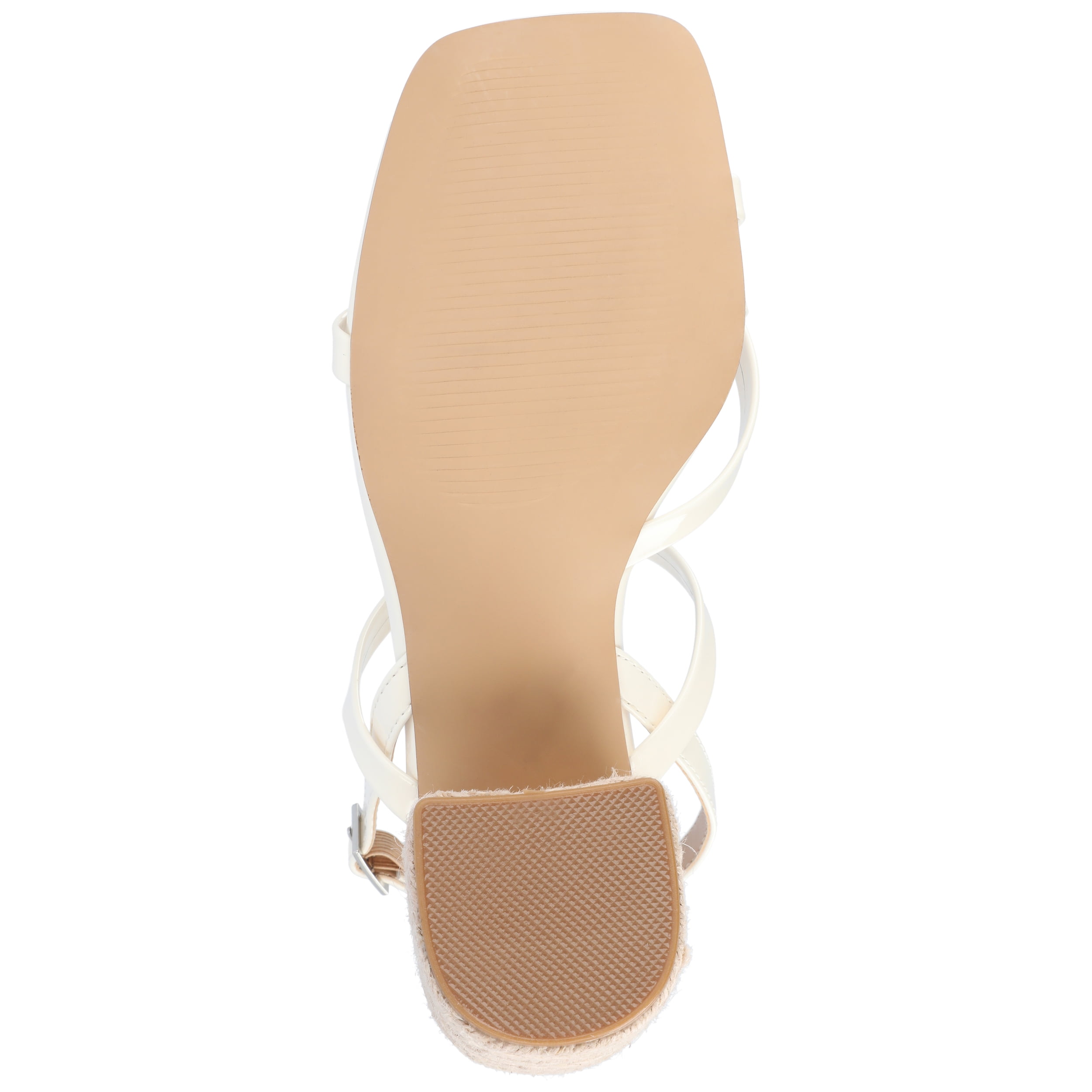 Journee Womens Olivina Jute Covered Block Heel Dress Sandals
