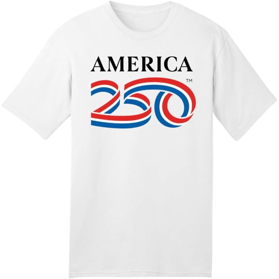 Teeso 250 Anniversary USA Shirt, Classic Logo Cotton Tee, 5.4 oz, 4th of July Merchandise, Navy S