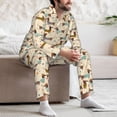 thumbnail image 6 of KLL Dachshund Dog Sleepwear Mens Flannel Pajamas,Long Cotton Pj Set, 6 of 7