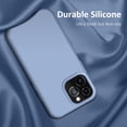 thumbnail image 4 of MCUCA iPhone 12 Case / iPhone 12 Pro Case, Silicone Full Body Protection Ultra Slim Soft Touch Microfiber Lining Shockproof Phone Case, 6.1 inch (Sky Blue), 4 of 7