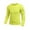 Yellow, variant on Men's Quick Dry Long Sleeve Compression Baselayer T-shirts Sports Tops