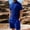 Royal Blue, variant on Hogleaql Men's Summer Vacation 2 Piece Outfits Hawaiian Button Short Sleeve Shirts and Shorts with Pockets Elastic Waist Relaxed Fit Dressy Loose Matching Tracksuits Navy 2XL