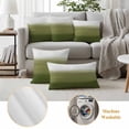 thumbnail image 6 of Sage Green Ombre Outdoor Waterproof Pillow Covers, Modern Abstract Art Texture Decorative Square Throw Pillowcase Sofa Cushion Sham for Patio/Couch/Chair, 16"x16" 2 Pack, 6 of 8