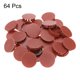 thumbnail image 3 of Uxcell 64Pcs 50mm Tapones de agujero redondos de nylon plástico marrón rojizo, 3 of 6