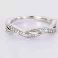 thumbnail image 2 of K-KED Elegant Women 925 Silver Plated Wedding Ring Delicate Jewelry Cubic Zircon Ring Sz 6-10-6, 2 of 5