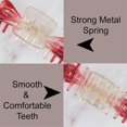 thumbnail image 4 of Motique Accessories Jumbo Jaw Clip Extra Large Marbleized Hair Claw, Adults (Glitter Red), 4 of 6