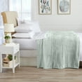 thumbnail image 2 of Great Bay Home Velvet Plush Fleece Solid Warm and Cozy Bed Blanket  (Full / Queen, Desert Sage), 2 of 5