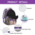 thumbnail image 4 of Hawaii Tropical Wind Palm Leaves Print Backpack: Durable & Lightweight Laptop Daypack for High School & College Students, Large Campus Bookbag with Padded Sleeve, Perfect Gift for Women & Men, 4 of 6