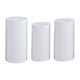 thumbnail image 1 of 3 cubiertas reutilizables para pilar de pedestal de cilindro. Blanco, 1 of 9