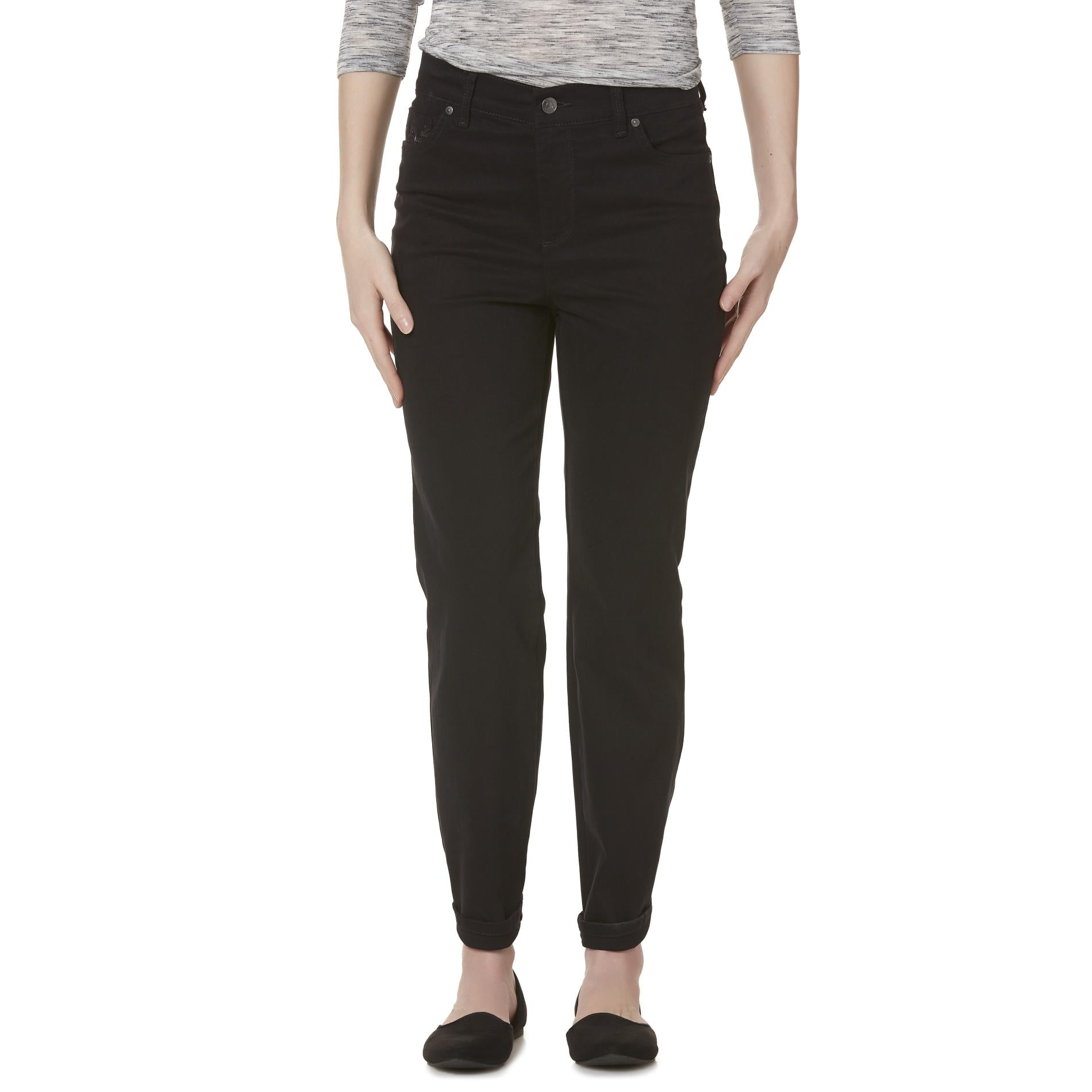 gloria vanderbilt amanda jeans black