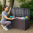 thumbnail image 4 of Winado 90gal Patio Stroage Deck Box Waterproof Plastic Outdoor Storage Container for Patio, 4 of 10
