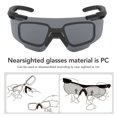 thumbnail image 4 of Gafas De Tiro, Patillas Ajustables, Montura De Gafas Para Miopía De PC Negra, Resistente A Los Impactos, Evita La Niebla, Protección Para Los Ojos, Gafas Militares Para Montar A, 4 of 7
