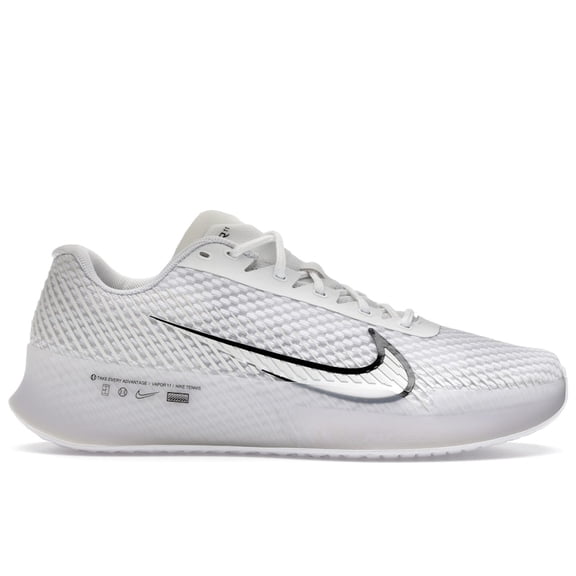 Nike Men's Court Air Zoom Vapor 11 HC White Black Shoes, from StockX