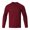 Wine, variant on Dursoulink Long Sleeve Round Neck Shirt for Men, Quick Dry Breathable Polyester, Raglan Sleeve Flat Stitching, Unlabeled Collar, Lightweight Sportswear for Summer Activities