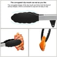 thumbnail image 6 of 4in1 Stainless Steel Kitchen Food Tongs Set for Cooking with BPA Free Silicone Tips, Toaster Steak Pie Pizza Pasta Spaghetti Noodles Salad Fruit Vegetable Grill BBQ Buffet Clamp Serving Tools Gadgets, 6 of 8