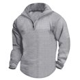 thumbnail image 1 of pstuiky manga larga para hombre, Camisa de manga larga con cuello alto y cremallera para hombre camisetas de hombre s, 1 of 5