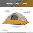 thumbnail image 6 of CORE 8'x 7' 4 Person Dome Backpacking Camping Tent, 10 lbs, 6 of 7