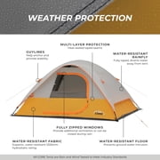 CORE 8'x 7' 4 Person Dome Backpacking Camping Tent, 10 lbs