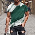 thumbnail image 5 of Afuyipoi Graphic Tees for Men Short Sleeve,Relaxed Bold Pattern Soft Everyday Casual Tees Green L, 5 of 6