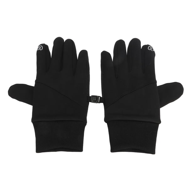 1 par de guantes de bicicleta con dedos completos, guantes cálidos con pantalla táctil para hombres y mujeres, entrenamiento de equitación, tiro, negro M YUNYI BRAND Deportes
