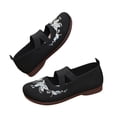 thumbnail image 4 of Norvail Summer Mesh Flyknit Embroidered Soft Sole Breathable Single Shoes – Lightweight Casual Slip-On Walking Shoes for Women, Cushioned Insole, Flexible Non-Slip Outsole for Daily Wear, 4 of 4