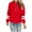Red, variant on Fmbrln Womens Color Block Hooded Sweatshirts Fall Winter Long Sleeve Hoodies Loose Comfy Pullover Tops with Pockets Light Blue XL
