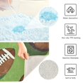 thumbnail image 3 of Yayeee Bath Rug for Bathroom Floor Non Slip Rectangle Fluffy Soft Absorbent Mat, 16"x24", Game Day Footballs, 3 of 7
