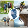 thumbnail image 3 of Unique Bargains 1 Pc Quick-drying Ice Silk Geometric Balaclava Face Mask Dark Blue, 3 of 5