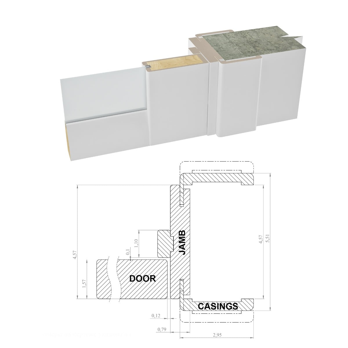 Solid French Double Doors 60 x 80 inches | Lucia 2366 Matte Black Clear Glass | Wood Solid Panel Frame Trims | Closet Bedroom Sturdy Doors