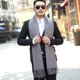 thumbnail image 1 of Bufanda de Cachemira Artificial para hombre, chal de Pashmina cálido de invierno, bufandas de cuello lisas de lujo para exteriores, a prueba de viento, regalo de cumpleaños para hombre, nuevo Fivean unisex, 1 of 2