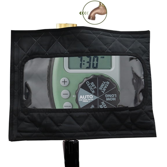 Outdoor Hose Timer Cover with Clear Window for Garden Hose Faucet Protection
