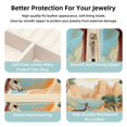 thumbnail image 3 of Kangaroo Travel Portable Square Jewelry Box Earring Necklace Bracelet Holder Display Case Organizer Box, Decorative Jewelry Stand Storage Box, 3 of 6