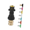 thumbnail image 4 of koolsoo High Pressure Washer Adapter Quick Connect Sturdy Replacement Part Accessories Cleaning Tool Pressure Washer Fitting for Car 7 Nozzle Set, 4 of 9