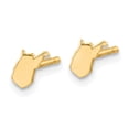 thumbnail image 2 of Quality Gold 14K Yellow Gold West Virginia State Earrings, 2 of 4