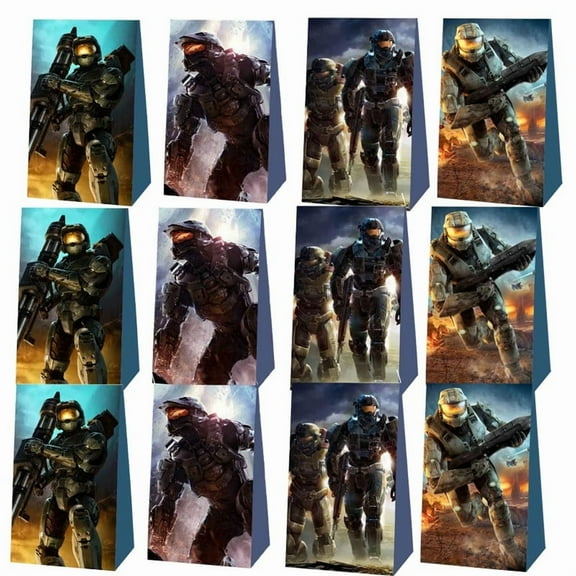 Halo Candy Bags Birthday Goodie Party Favor Decorations Treat Supplies