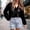 Black, variant on Crochet Top For Women,Womens 3/4 Sleeve Tops Summer Sweaters For Women Crochet Pullover Knit Tops For Women Pullover Sweater Shirts Summer Crochet Sweater Fish Net Cover Up